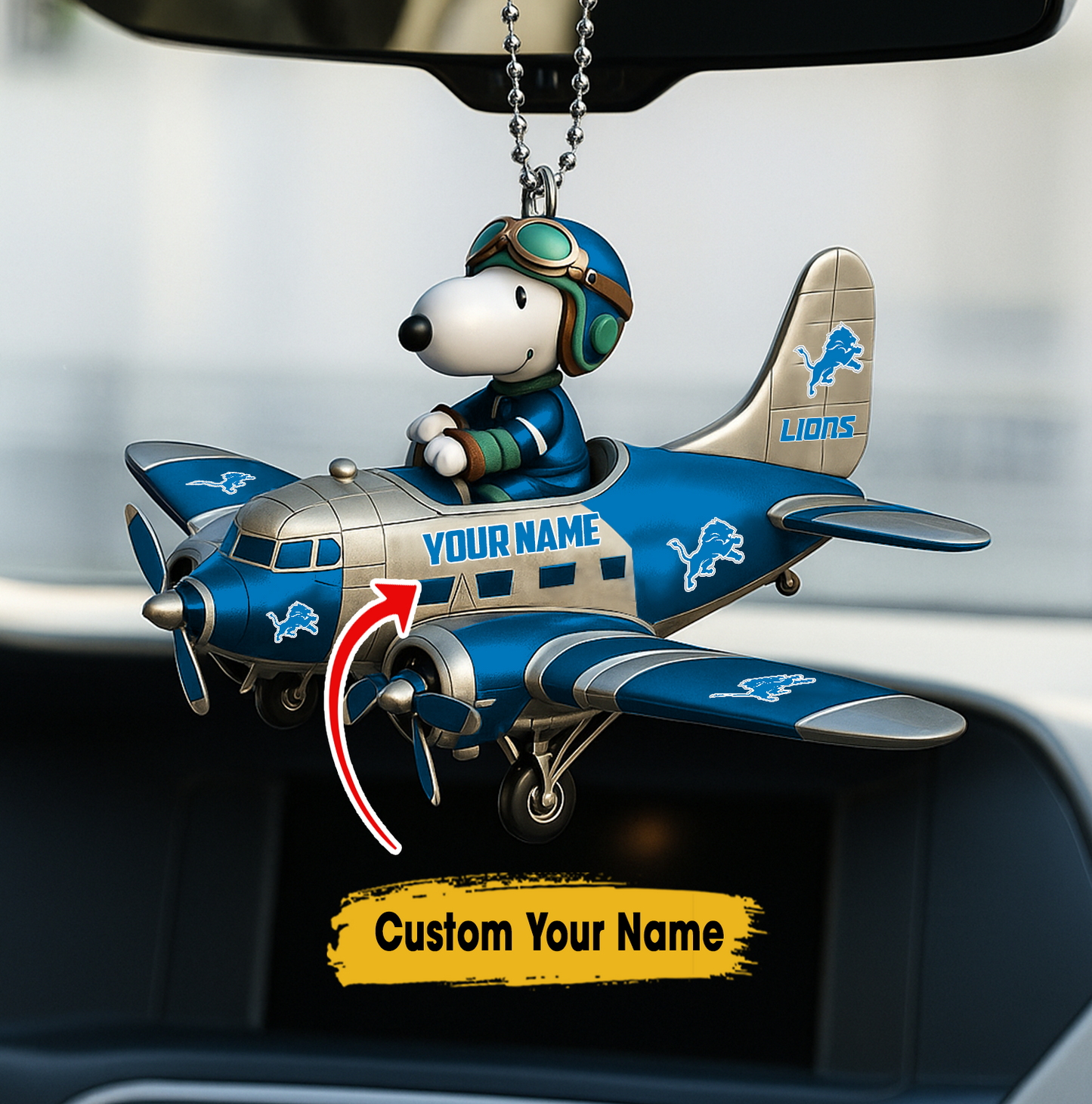 Premium NFL DL x SNP Your Name Car Ornament V2 NAK TTT