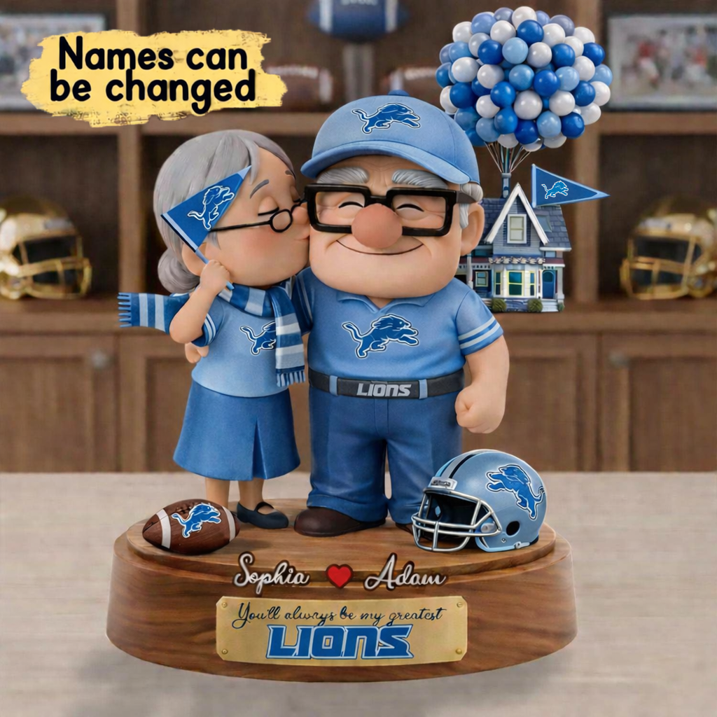 Premium NFL DL x Ups Personalized Couple Name Acrylic Plaque V1 NMD CTKT