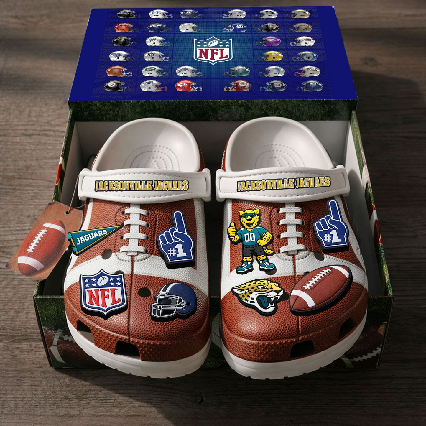 Premium NFL JAC Clogs With Charms V1 NMD TTV