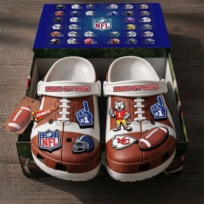 Premium NFL KC Clogs With Charms V1 NMD TTV