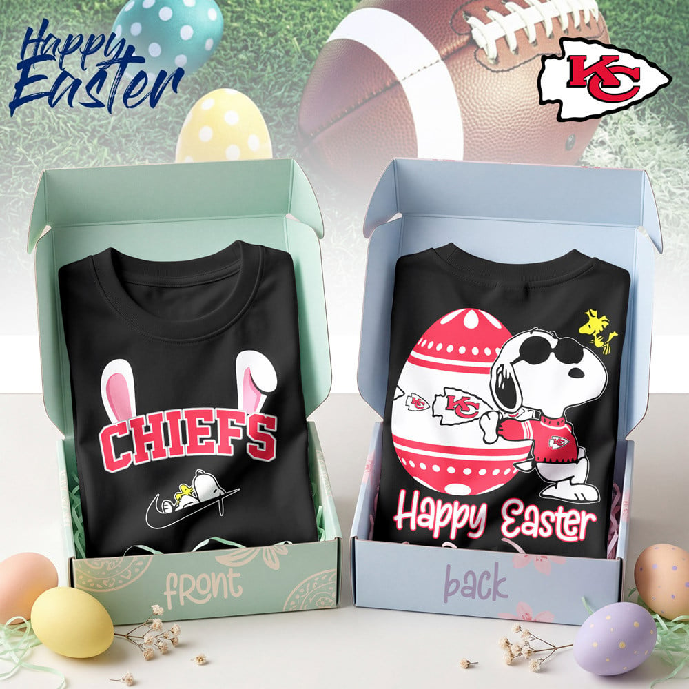 Premium NFL KC Happy Snoopy Easter T-shirt V1 NMD TTV