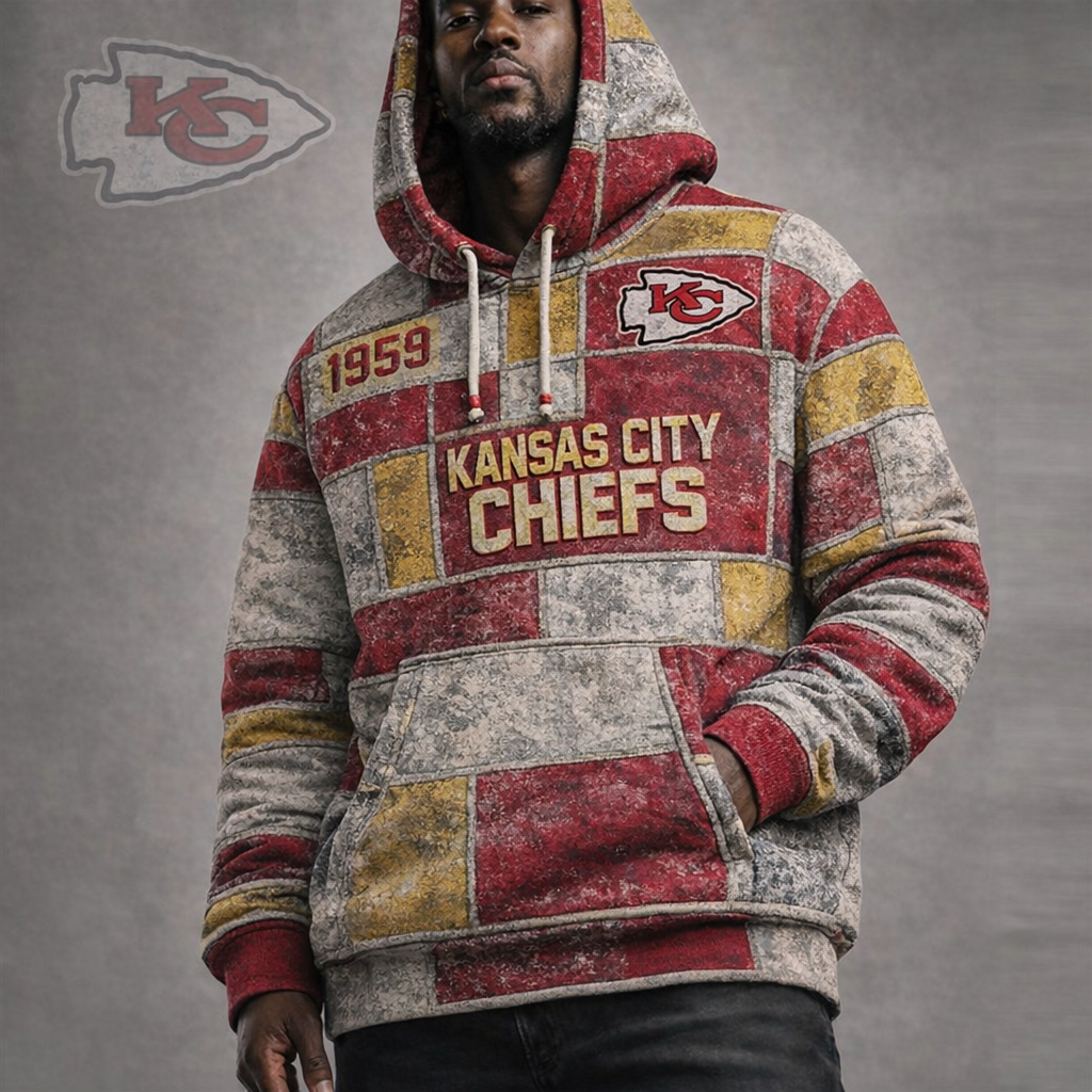 Premium NFL KCC Vintage Patchwork Hoodie V2 NMD CTKT