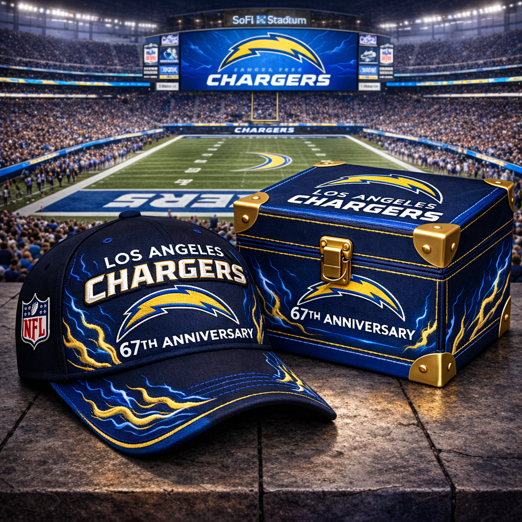 Premium NFL LAC Anniversary Flame Edition Cap V8 NMD CTKT