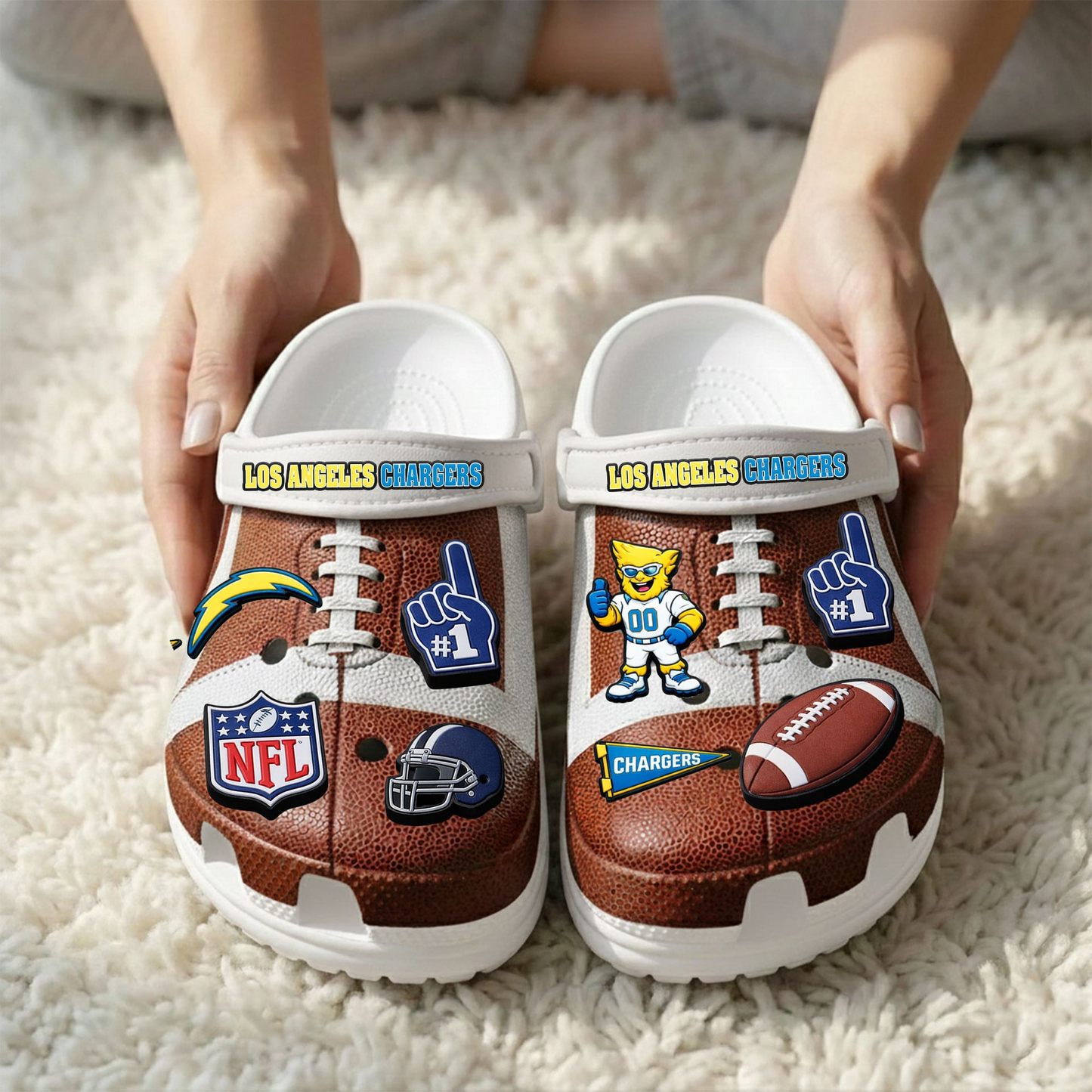 Premium NFL LAC Clogs With Charms V1 NMD TTV
