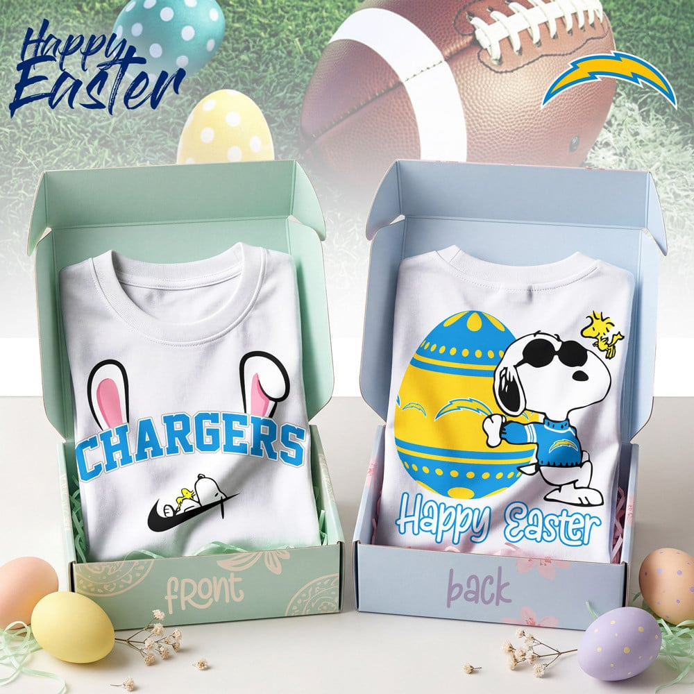 Premium NFL LAC Happy Snoopy Easter T-shirt V1 NMD TTV