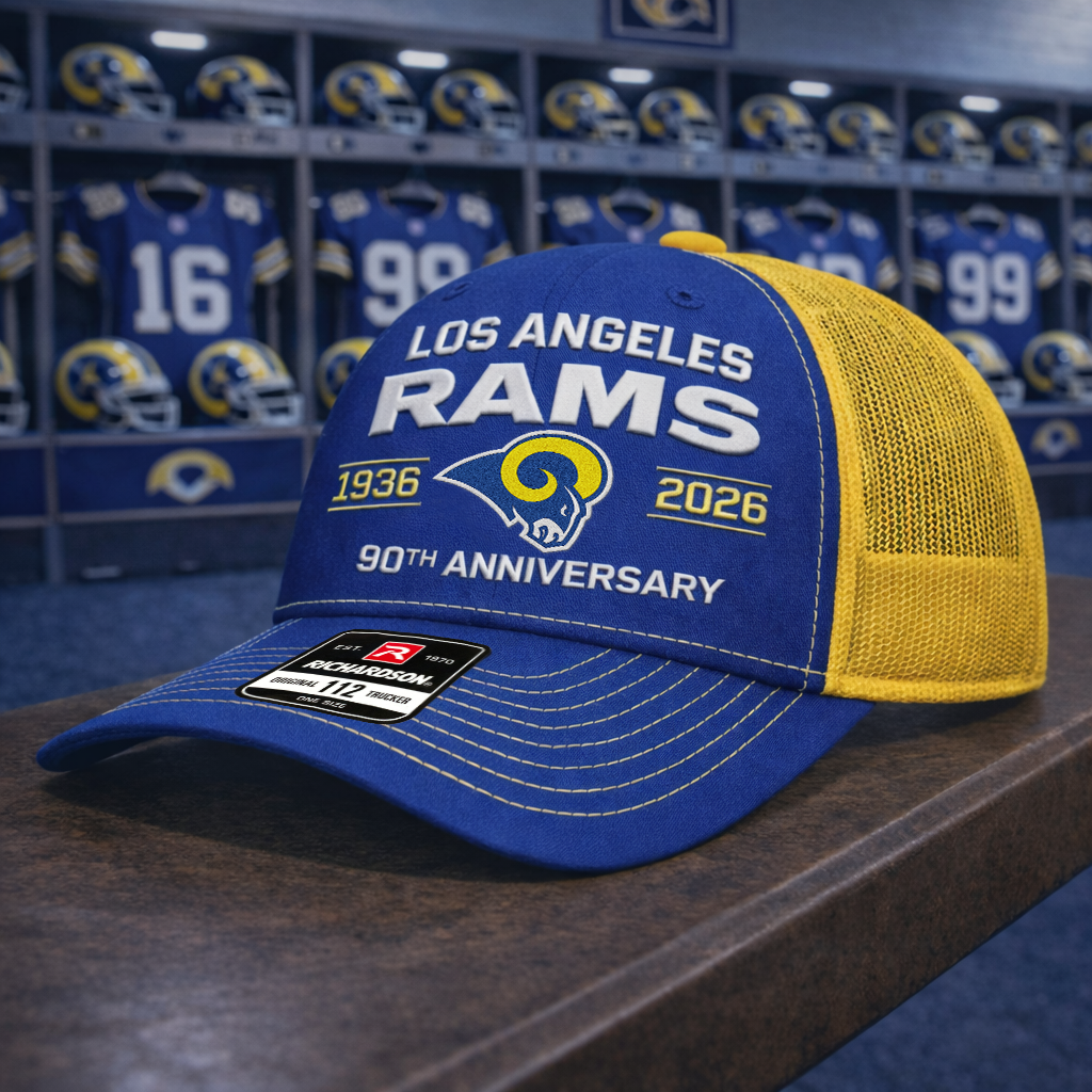 Premium NFL LAR Anniversary Trucker Hats V2 NMD 260226 TTV