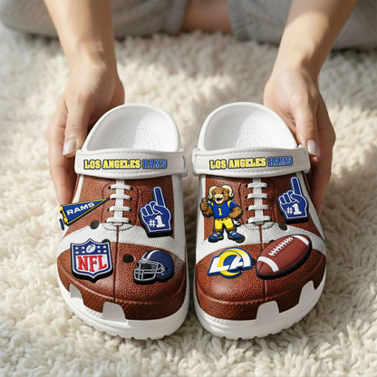Premium NFL LAR Clogs With Charms V1 NMD TTV