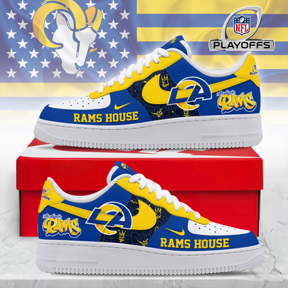 Premium NFL LAR Playoffs 2025-26 AF1 Sneaker V1 NMD TTV