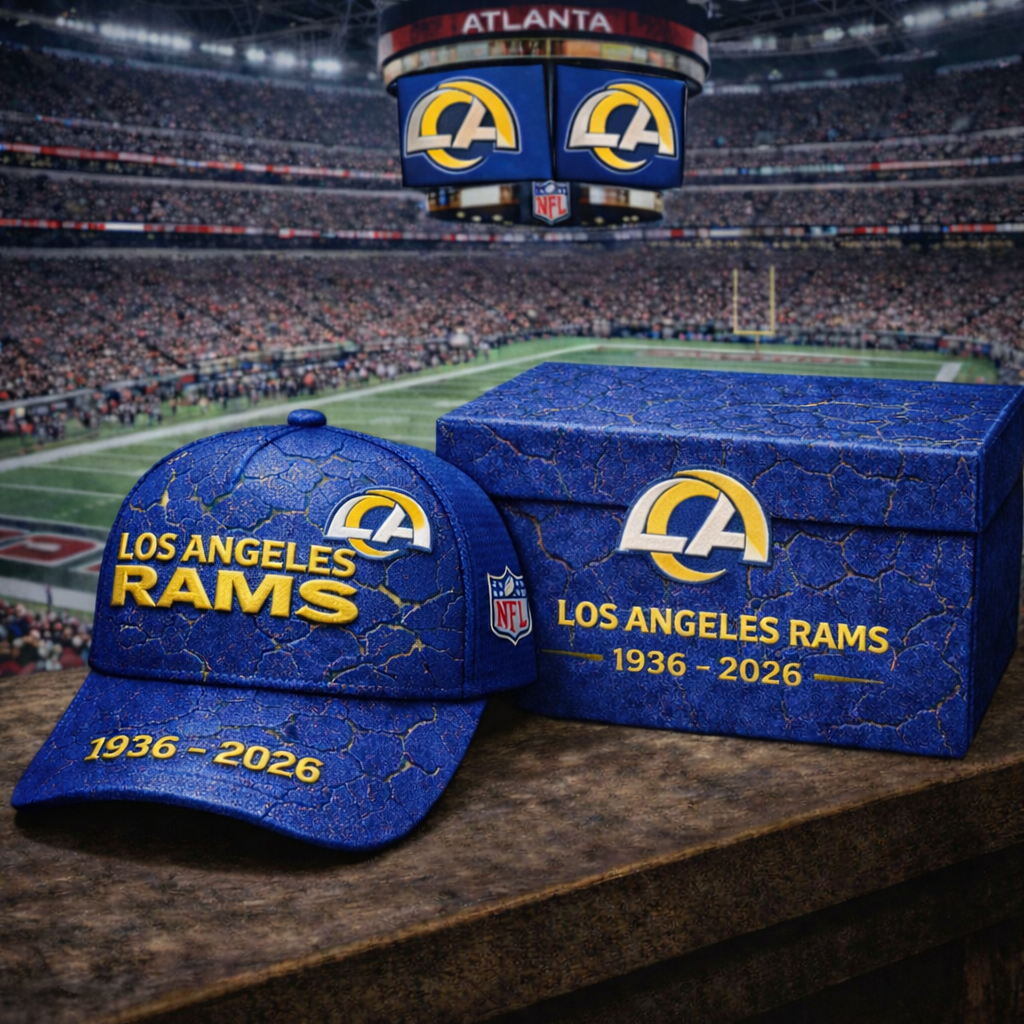 Premium NFL LAR Vintage Crackle Anniversary Hat V6 NMD CTKT