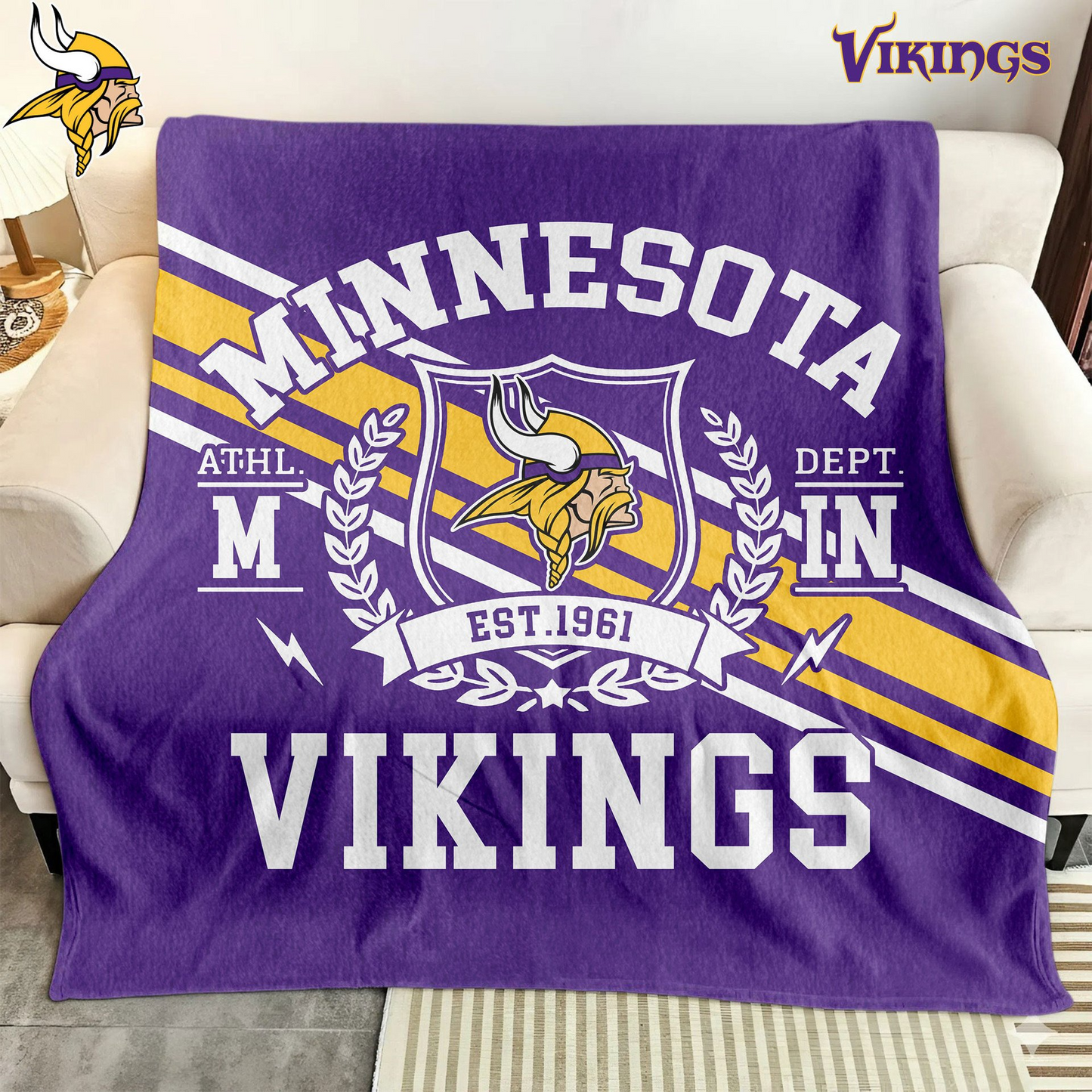 Premium NFL MIN Legacy Fleece Blanket V3 NMD TTV