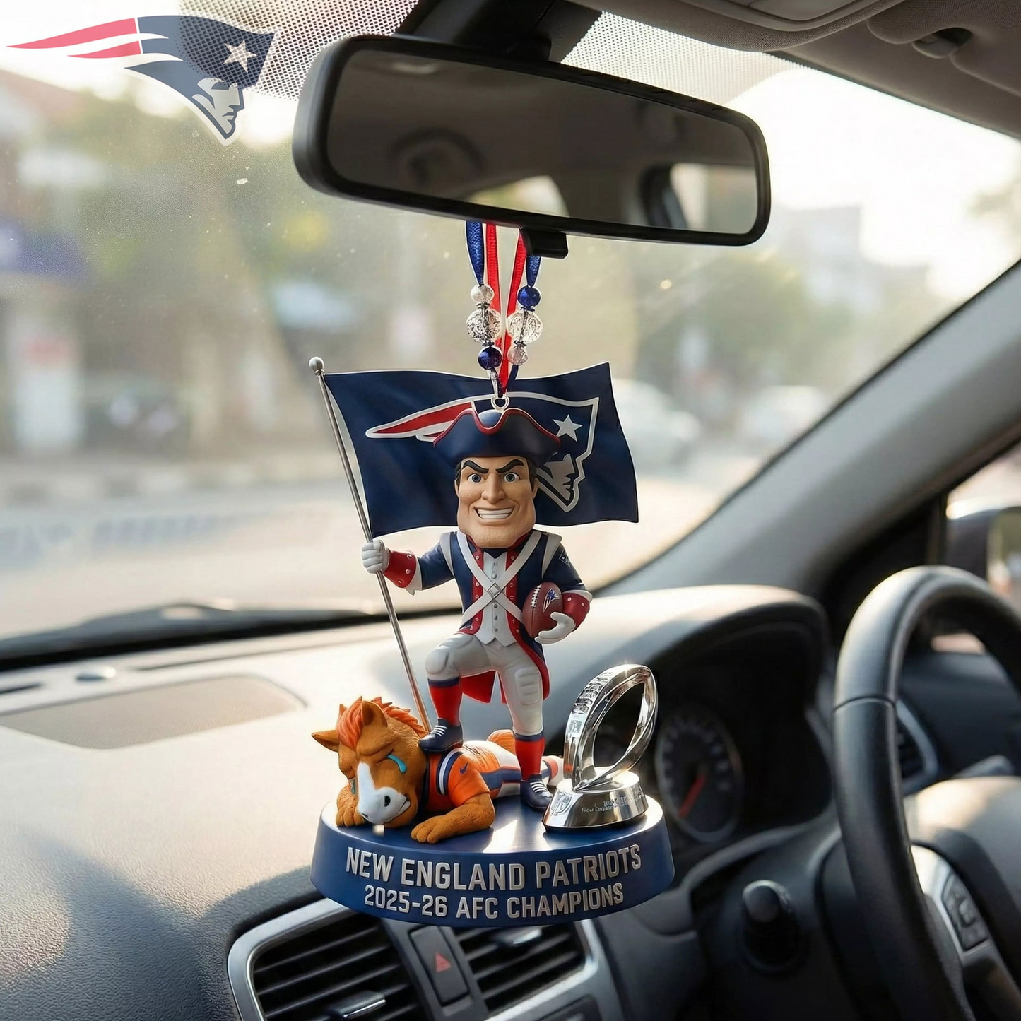 Premium NFL NEP Champions Car Hanging Ornament V1 NMD TTV