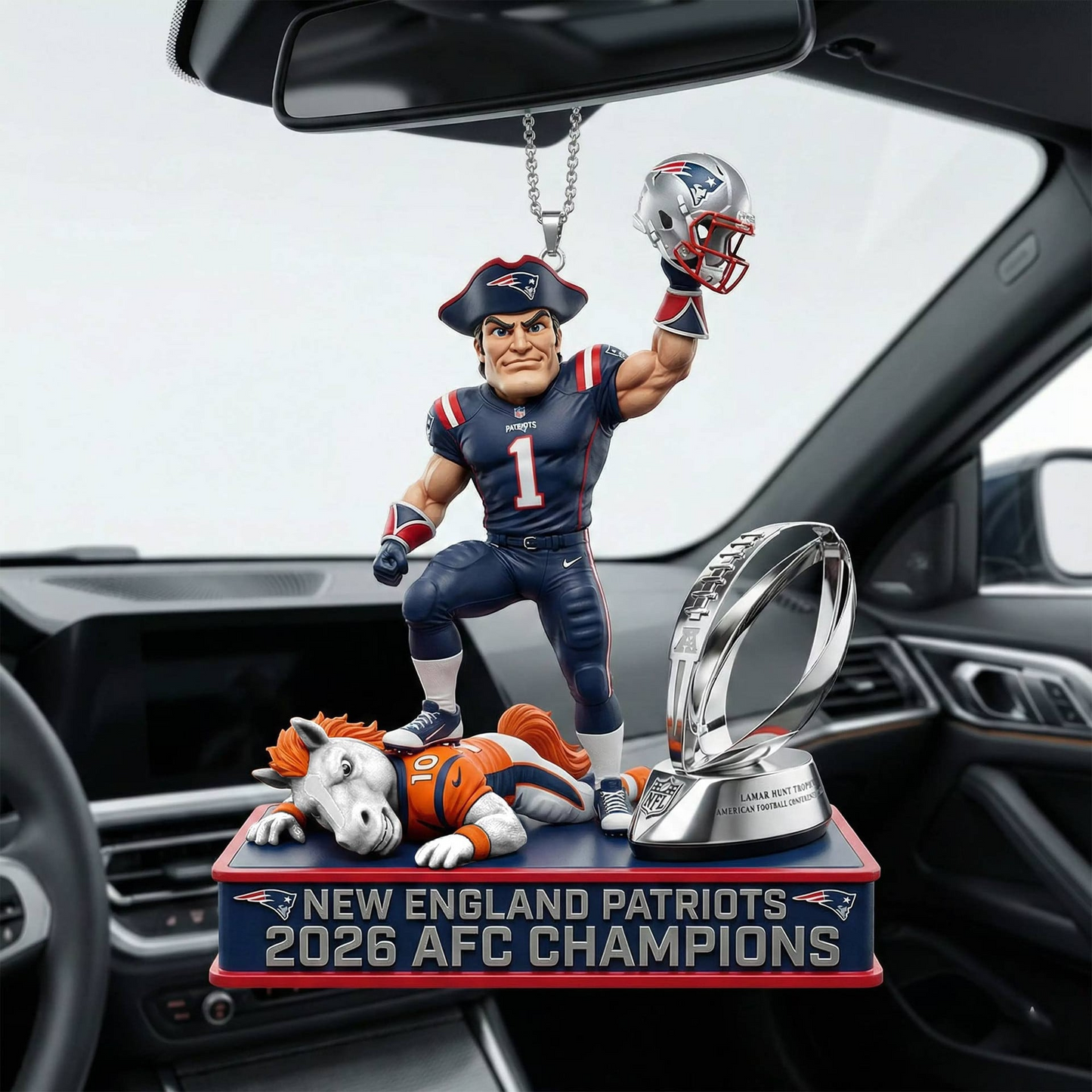 Premium NFL NEP Champions Car Hanging Ornament V2 NMD TTV