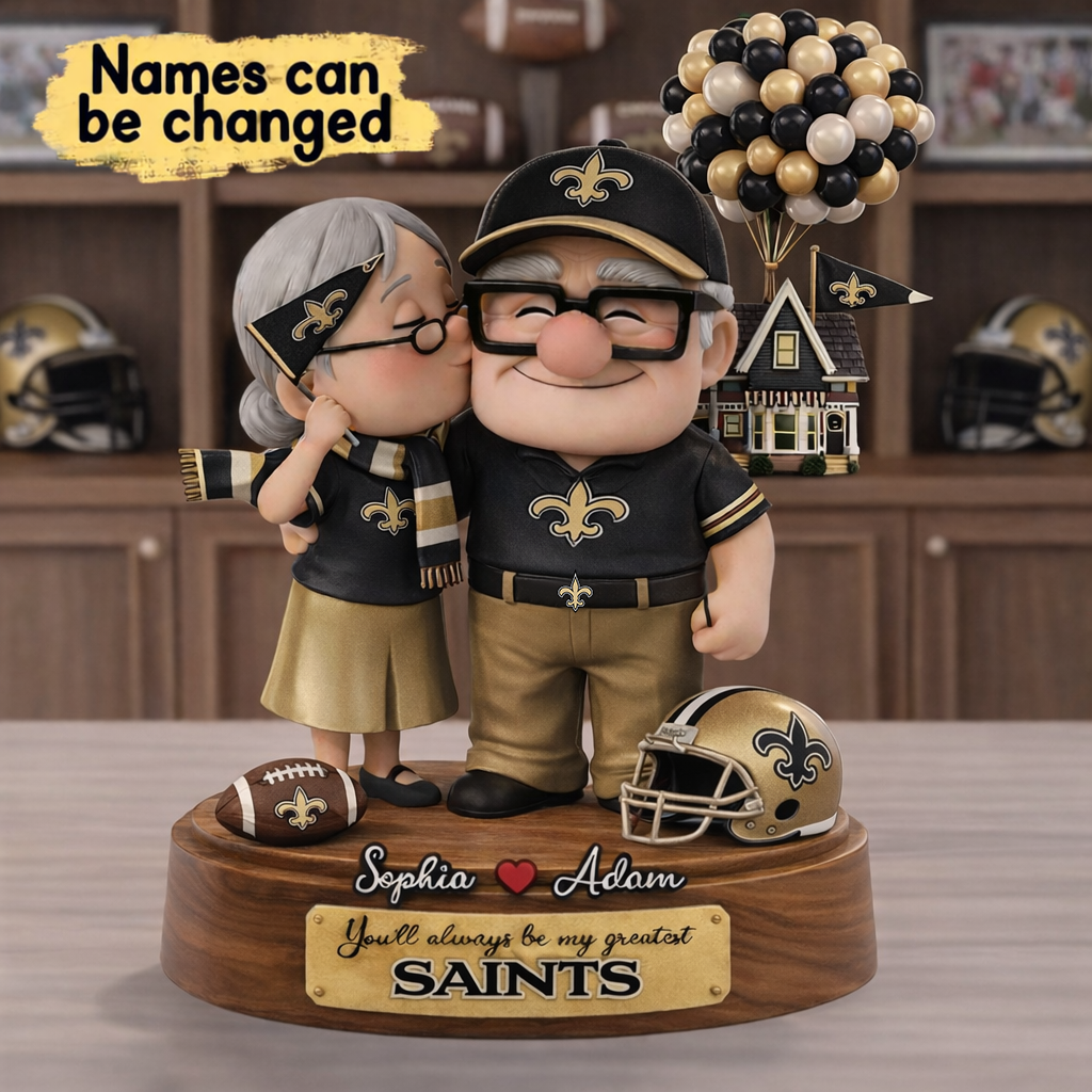 Premium NFL NOS x Ups Personalized Couple Name Acrylic Plaque V1 NMD CTKT