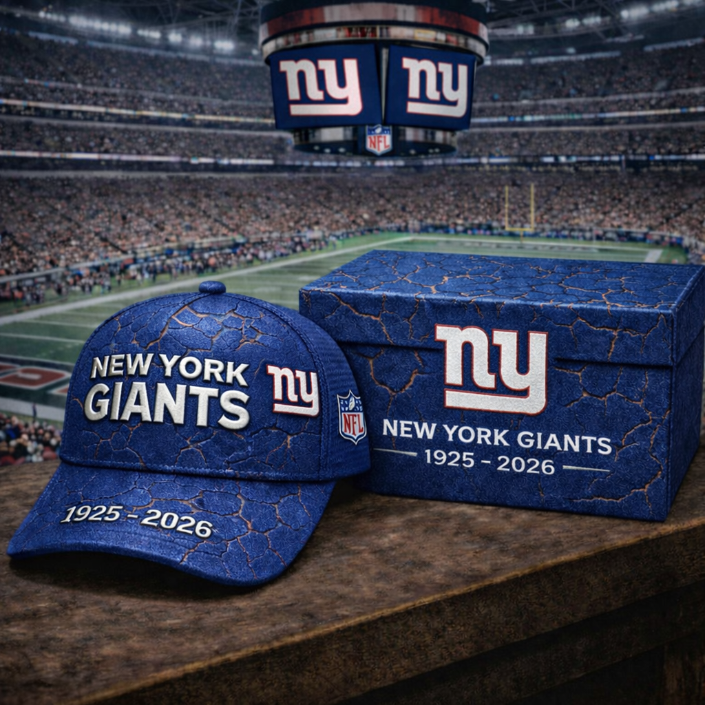 Premium NFL NYG Vintage Crackle Anniversary Hat V6 NMD CTKT