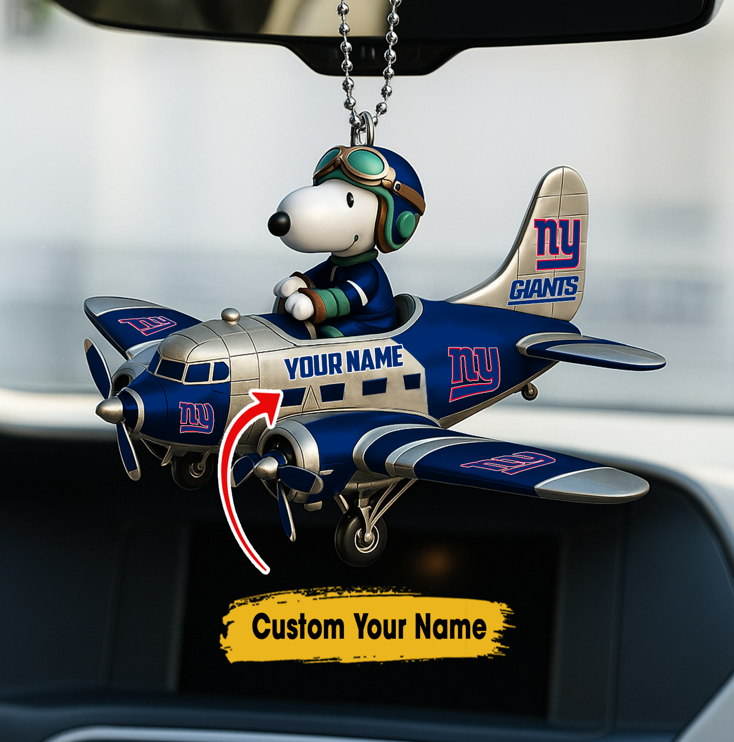 Premium NFL NYG x SNP Your Name Car Ornament V2 NAK TTT