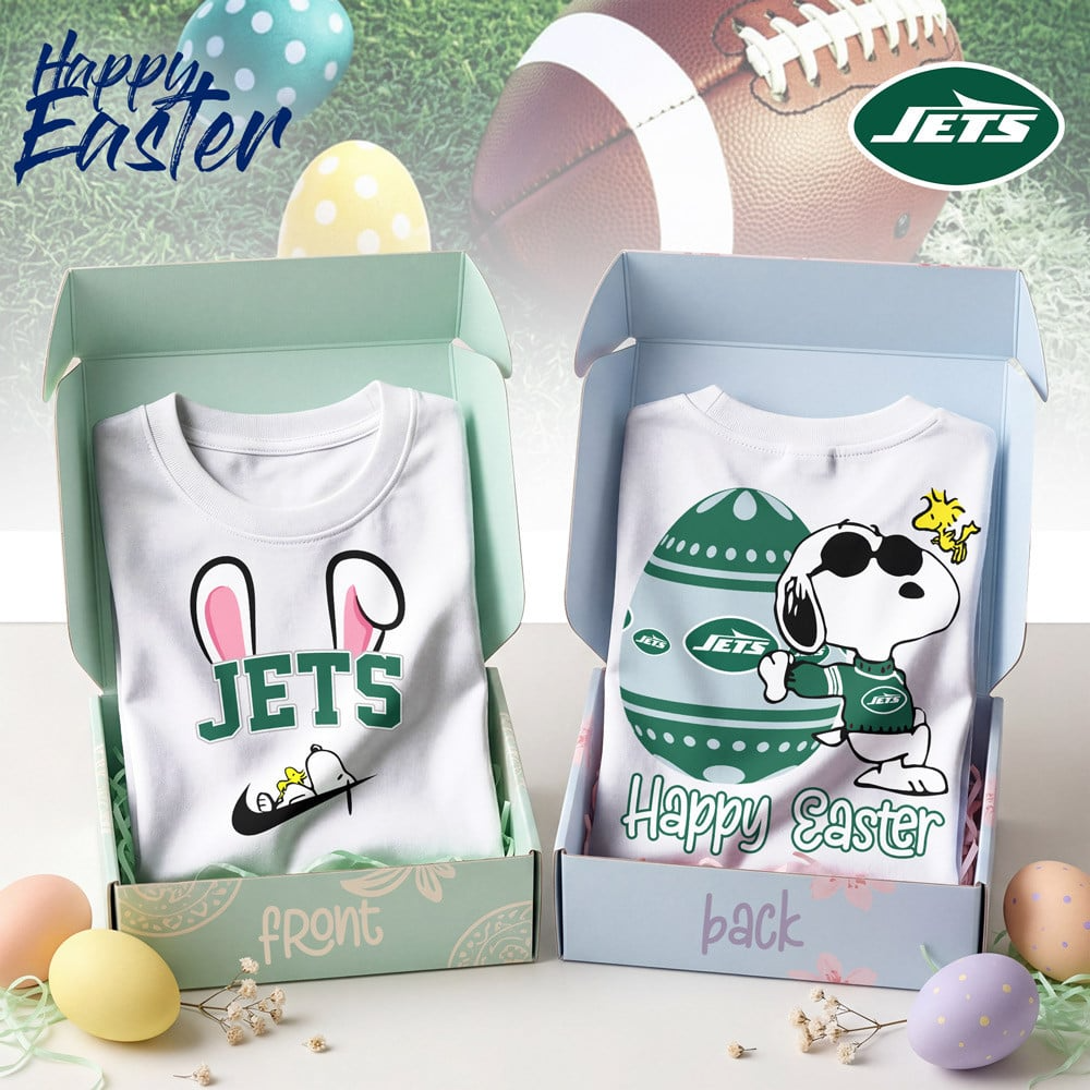 Premium NFL NYJ Happy Snoopy Easter T-shirt V1 NMD TTV