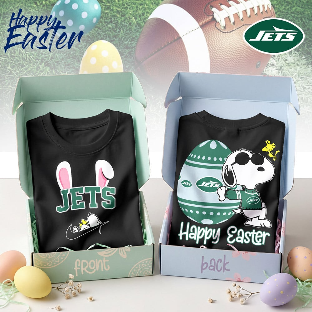 Premium NFL NYJ Happy Snoopy Easter T-shirt V1 NMD TTV