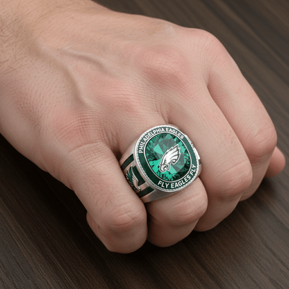 Premium NFL PHI Legacy Crystal Ring V2 NMD TTV