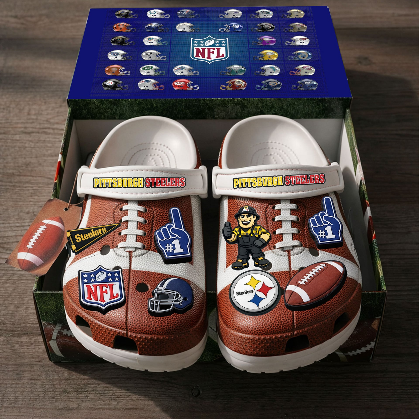 Premium NFL PIT Clogs With Charms V1 NMD TTV