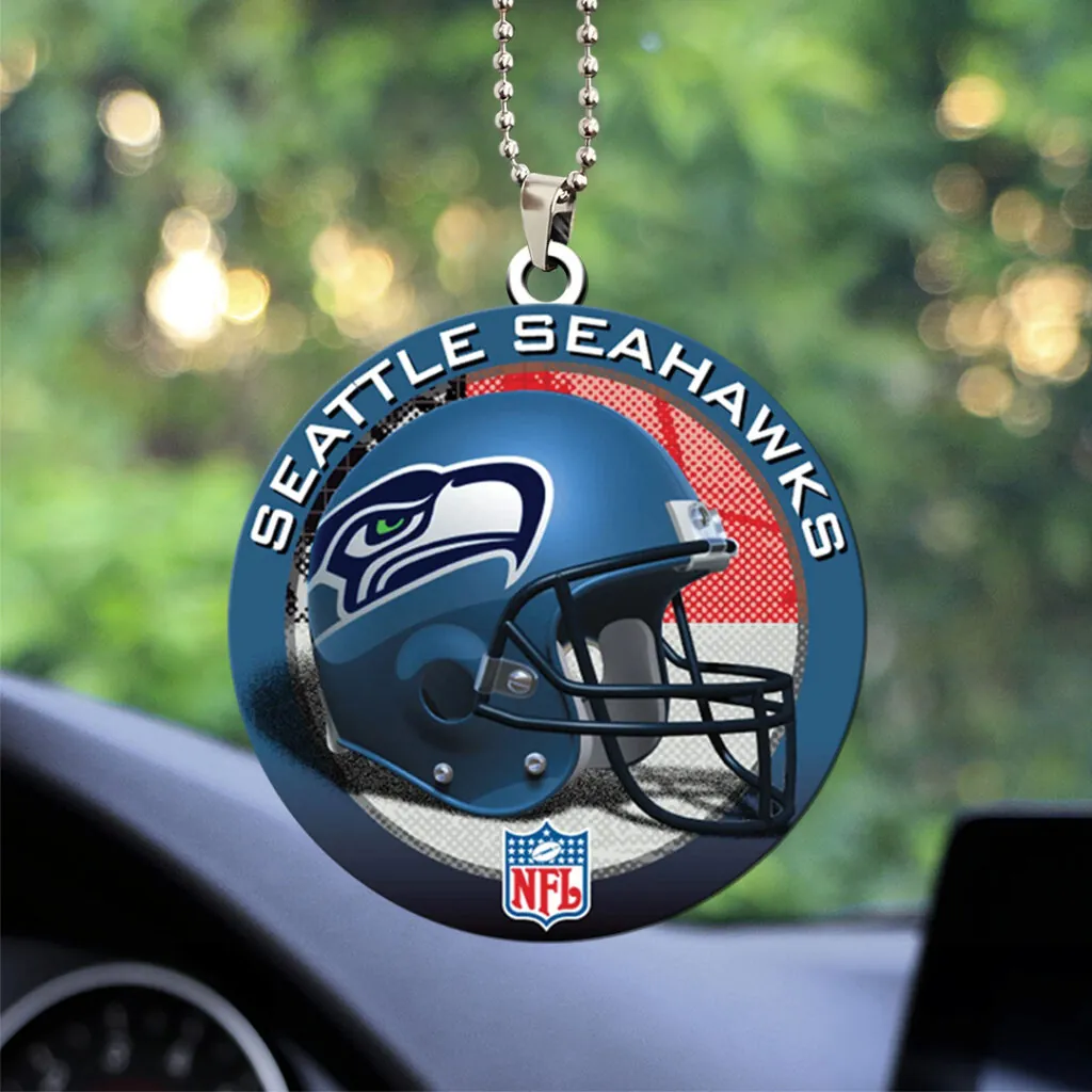 Premium NFL SEA 2025 NFC West Champions Acrylic Car Ornament V3 NMD 070125 TTV