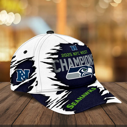 Premium NFL SEA 2025 NFC West Champions Cap V2 NMD 070125 TTV