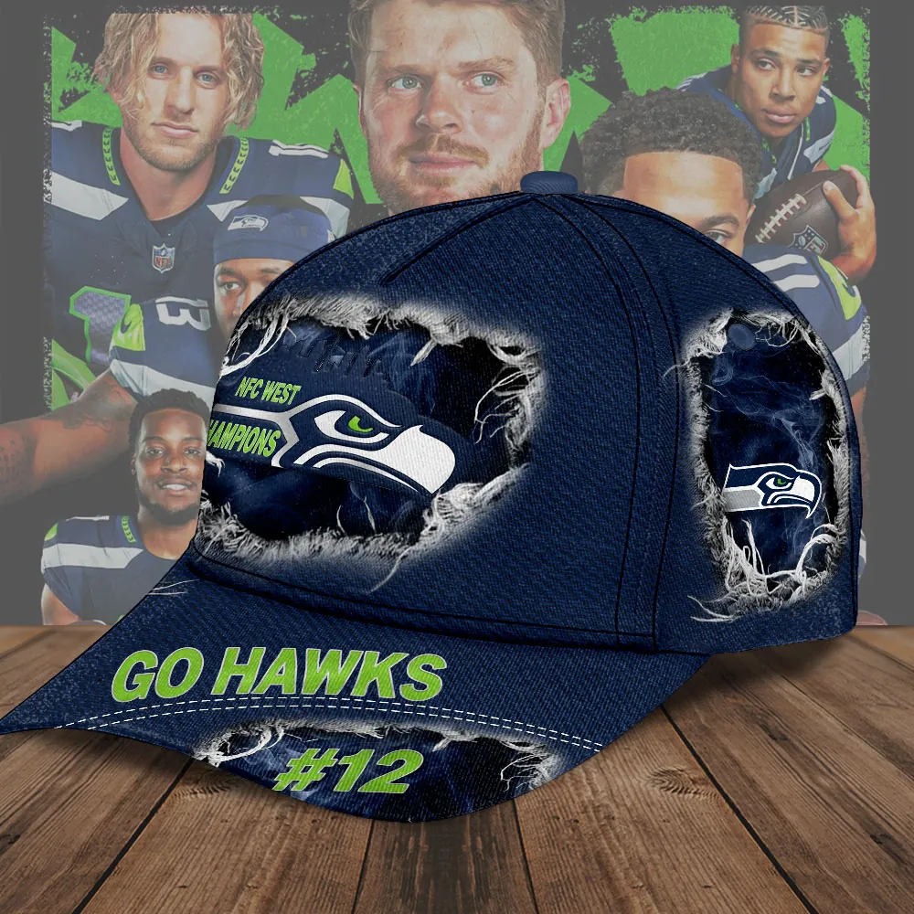 Premium NFL SEA 2025 NFC West Champions Cap V3 NMD 070125 TTV