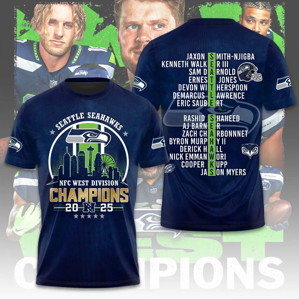 Premium NFL SEA 2025 NFC West Champions Shirt V1 NMD 070125 TTV