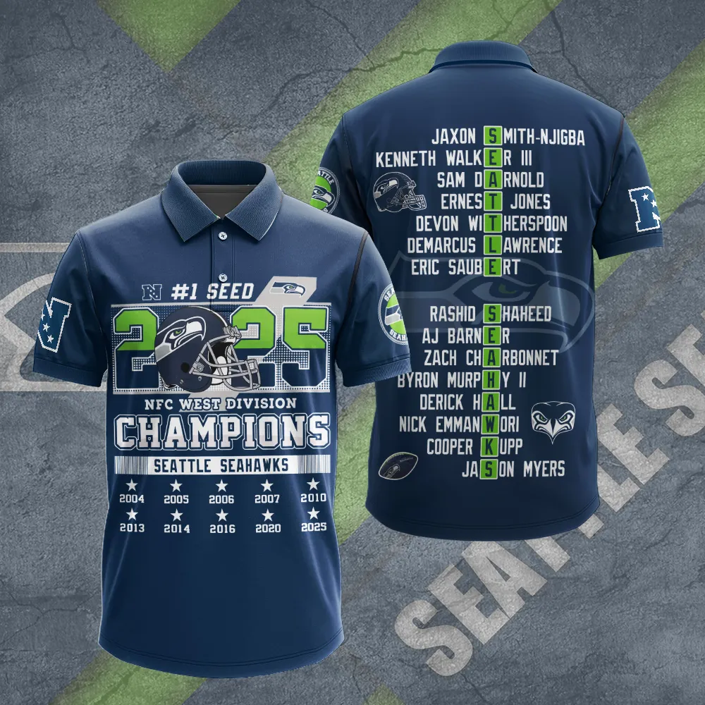 Premium NFL SEA 2025 NFC West Champions Shirt V10 NMD 070125 TTV