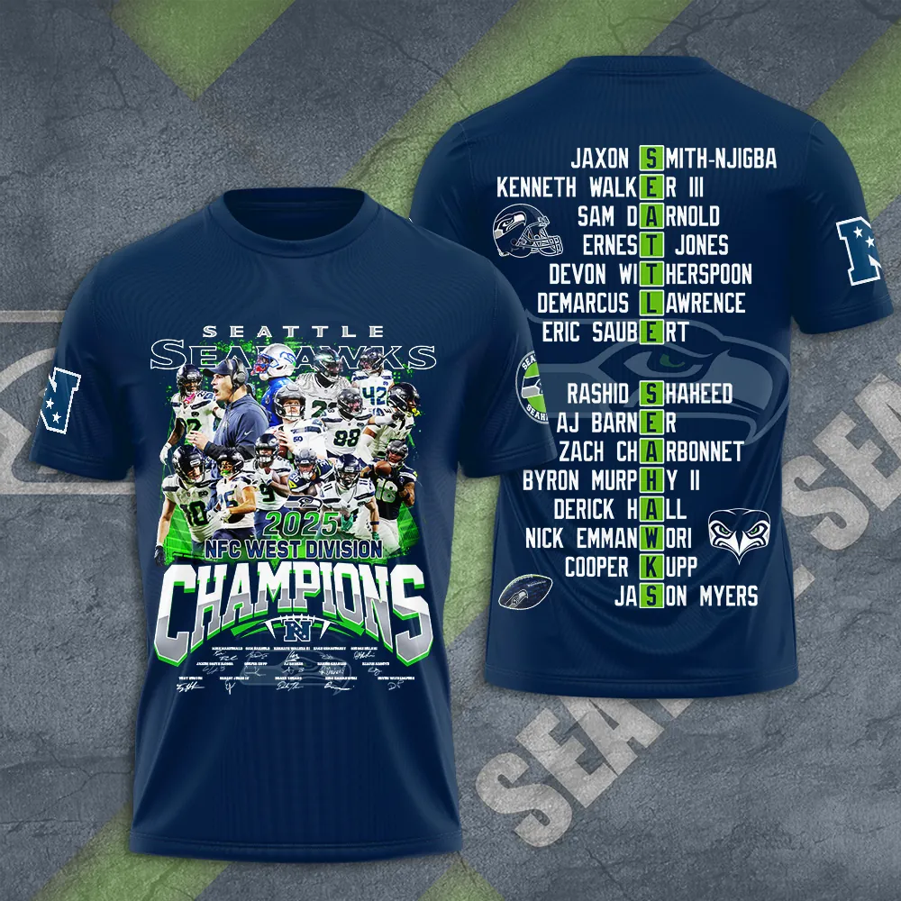Premium NFL SEA 2025 NFC West Champions Shirt V5 NMD 070125 TTV