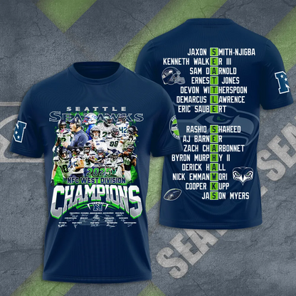 Premium NFL SEA 2025 NFC West Champions Shirt V5 NMD 070125 TTV