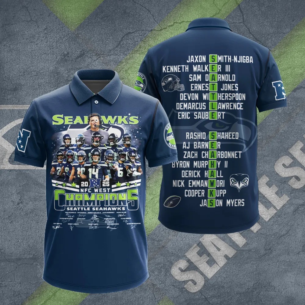 Premium NFL SEA 2025 NFC West Champions Shirt V6 NMD 070125 TTV
