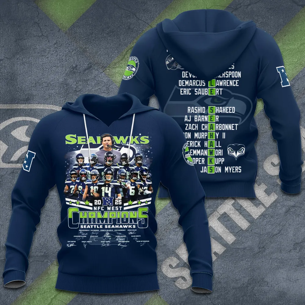 Premium NFL SEA 2025 NFC West Champions Shirt V6 NMD 070125 TTV