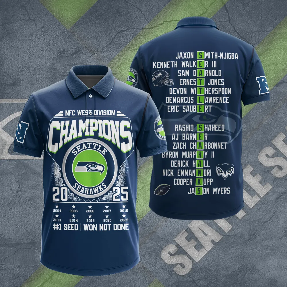Premium NFL SEA 2025 NFC West Champions Shirt V9 NMD 070125 TTV