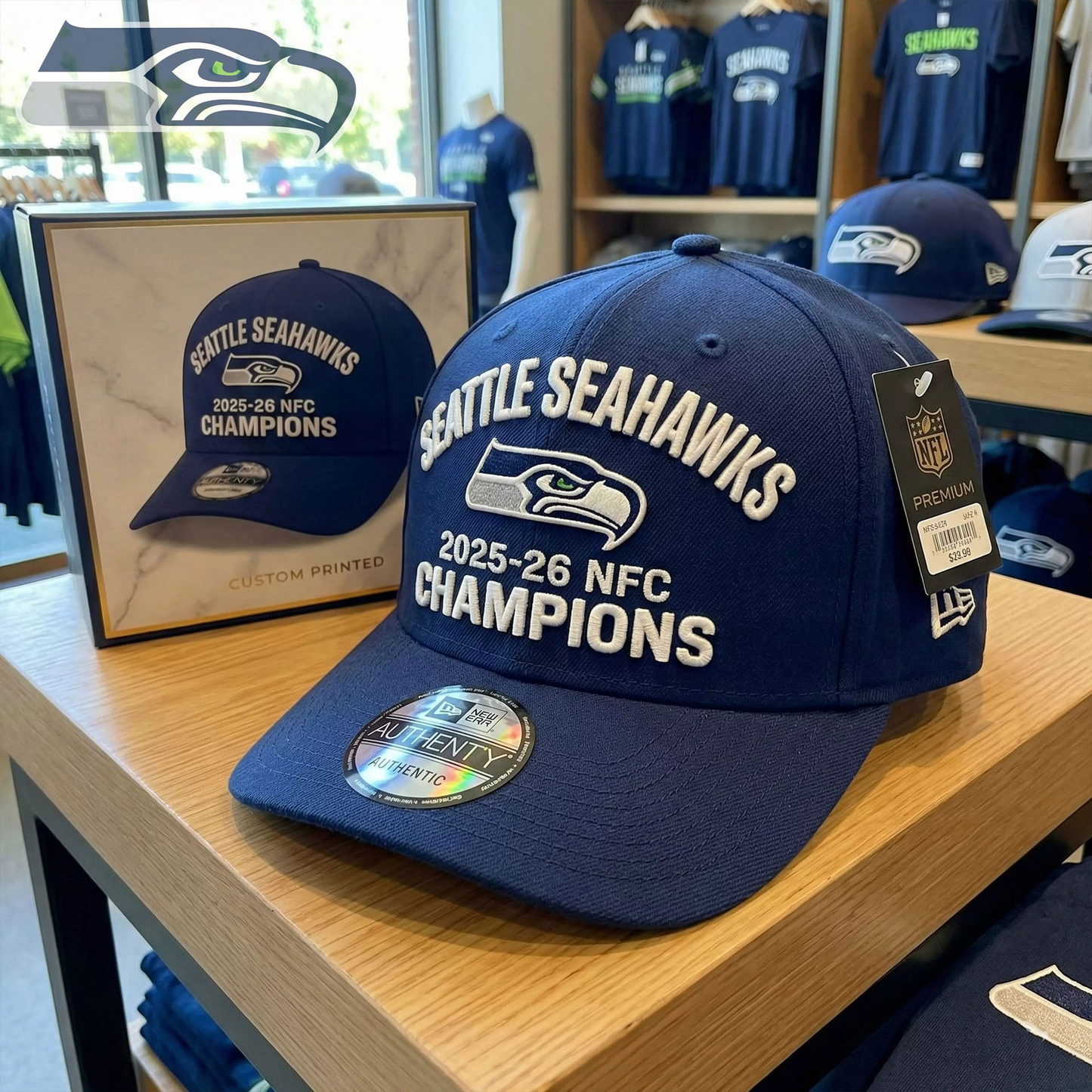 Premium NFL SEA Champions Cap V10 NMD TTV