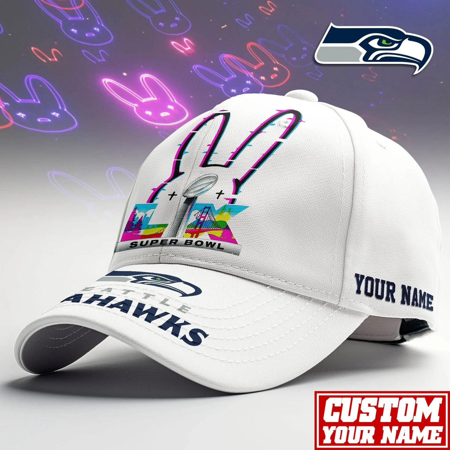 Premium NFL SEA Champions Cap V5 NMD TTV