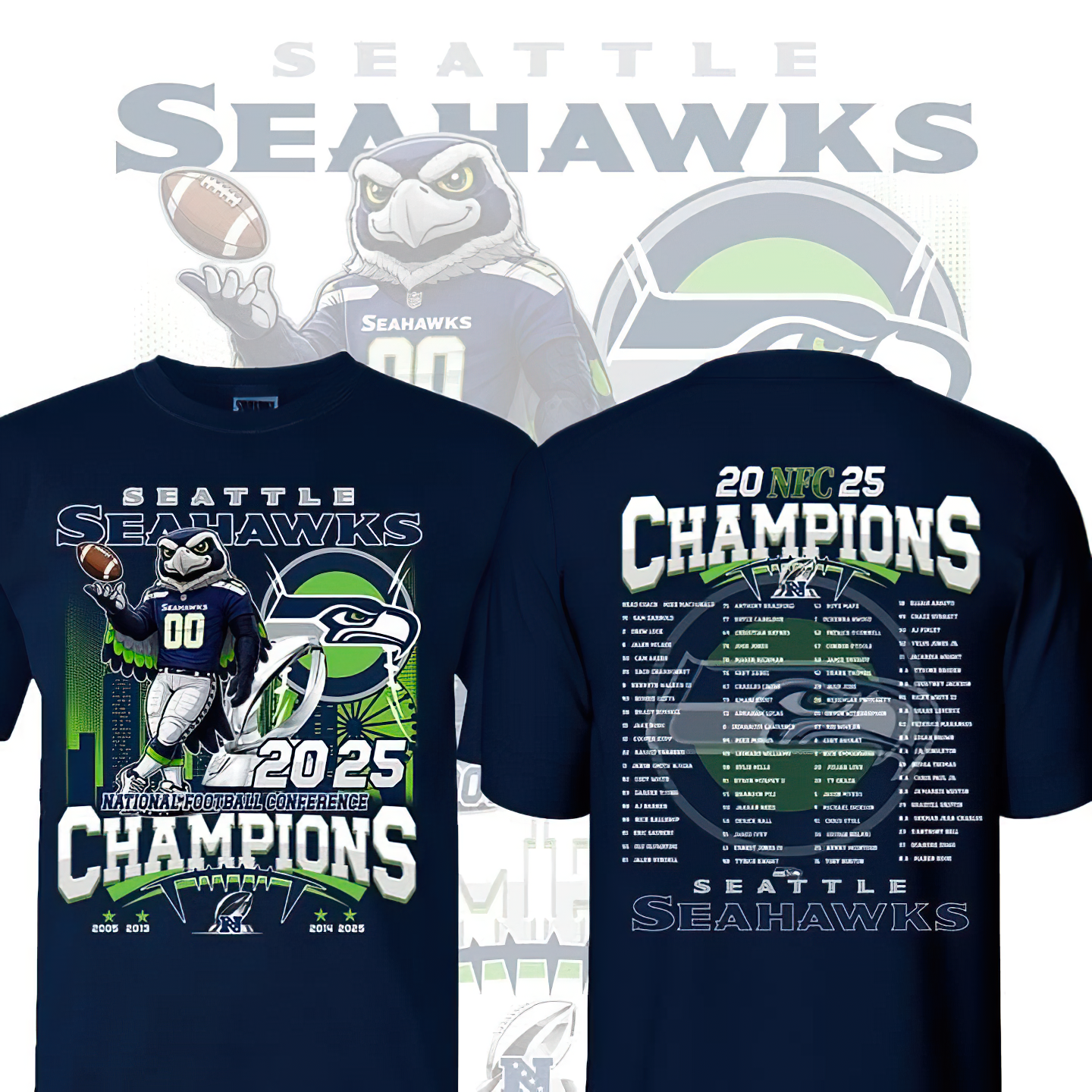 Premium NFL SEA Champions T-Shirt V7 NMD TTV
