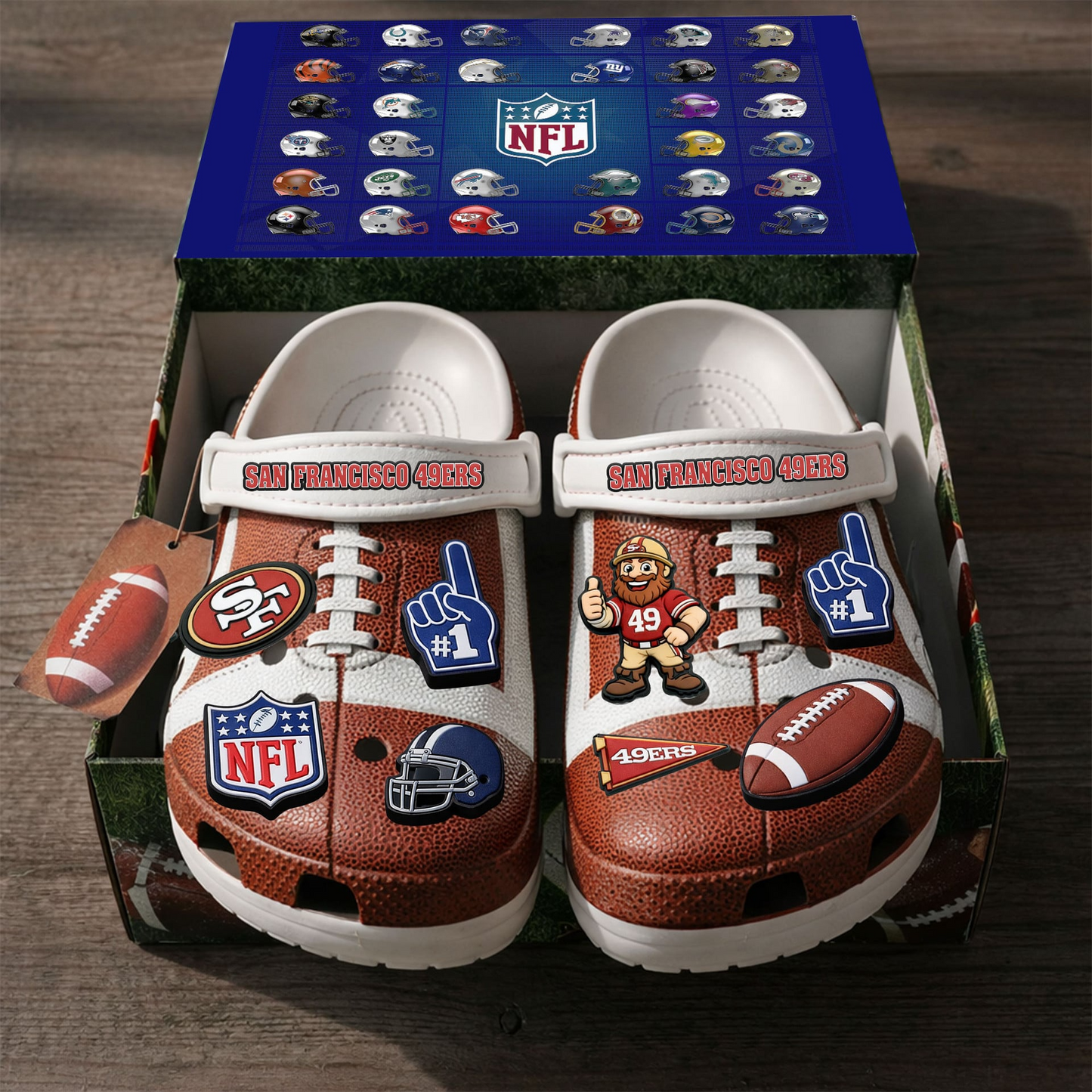 Premium NFL SF Clogs With Charms V1 NMD TTV
