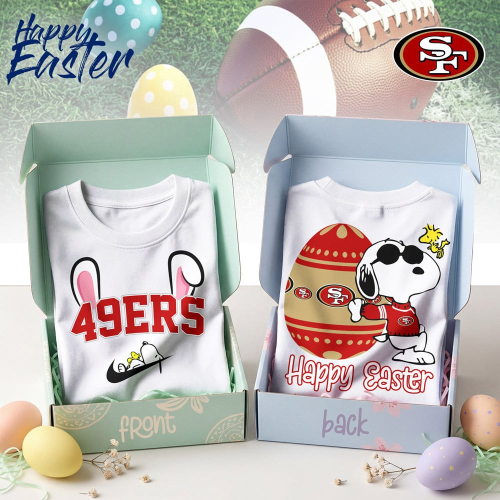 Premium NFL SF Happy Snoopy Easter T-shirt V1 NMD TTV