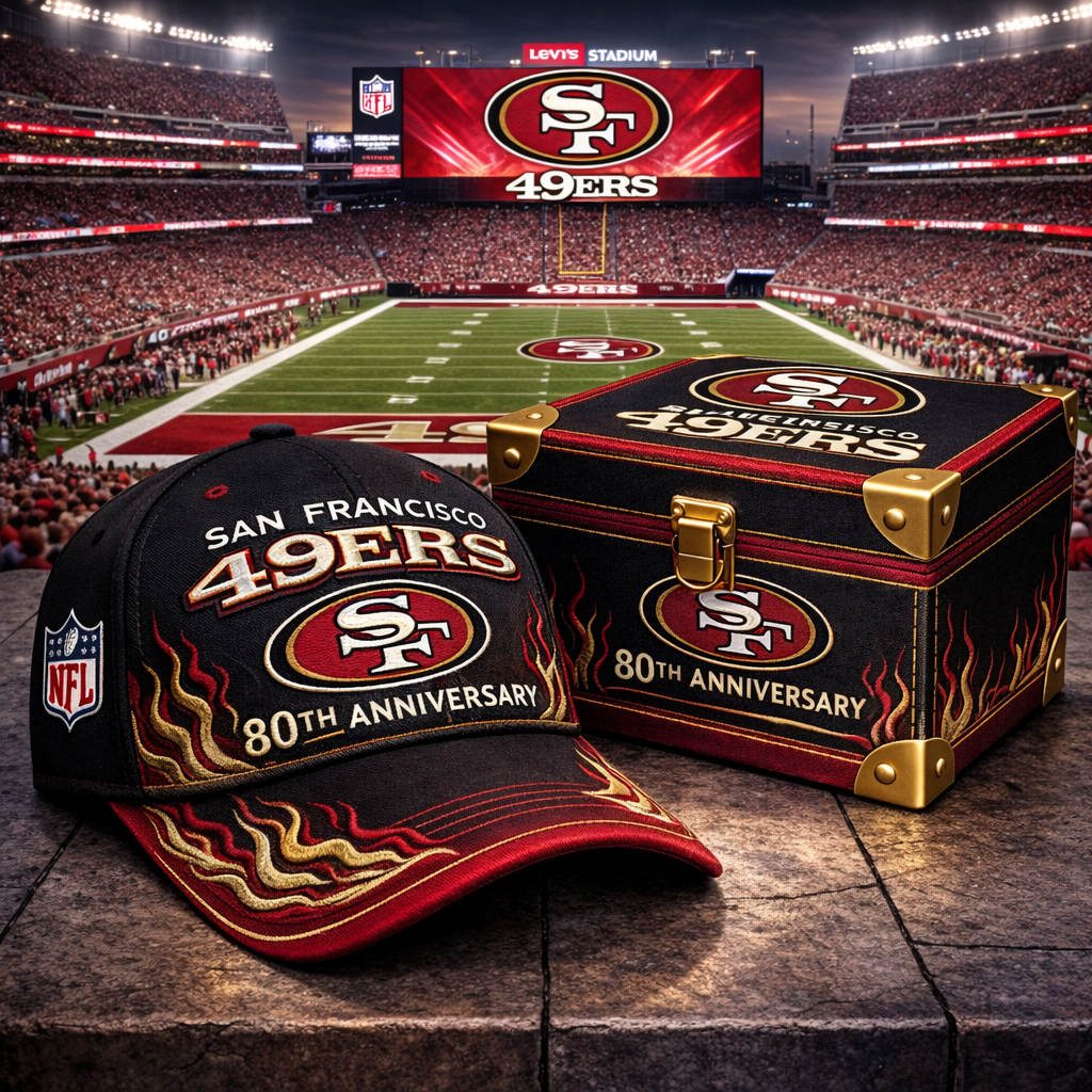 Premium NFL SF49 Anniversary Flame Edition Cap V8 NMD CTKT