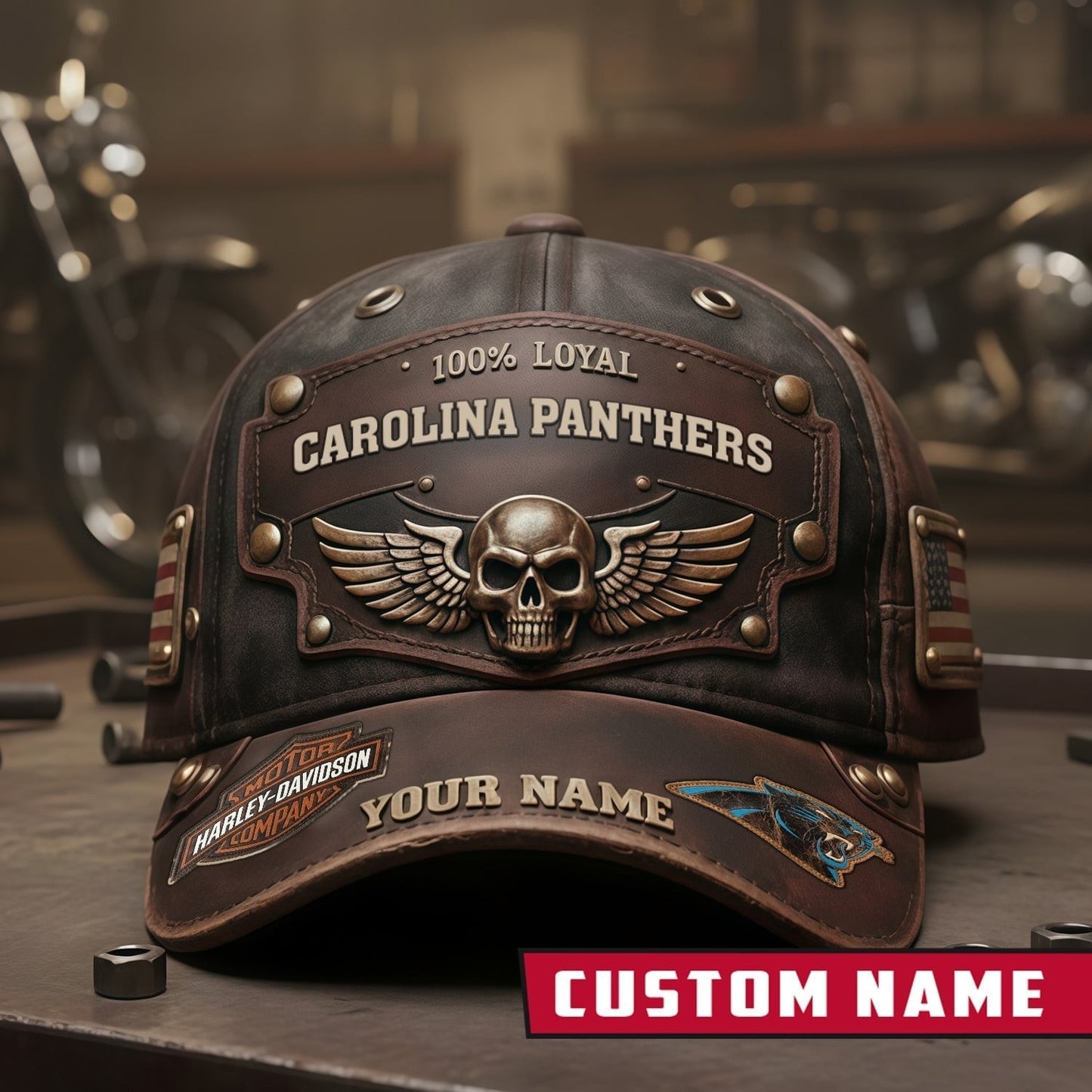 Premium NFL X CAR Harley-Davi Vintage Cap NDT NHM