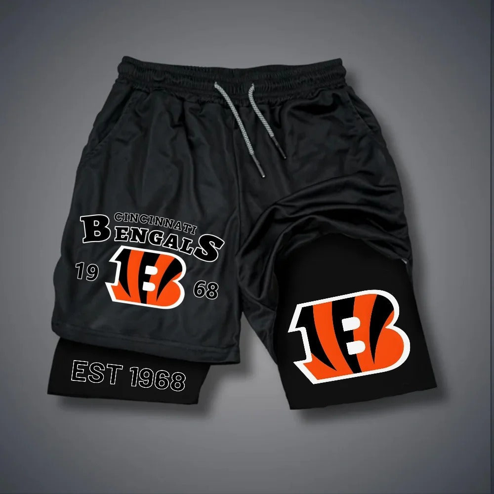 PREMIUM NFL X CIN Multicolored Pure GYM Shorts NDT NHM