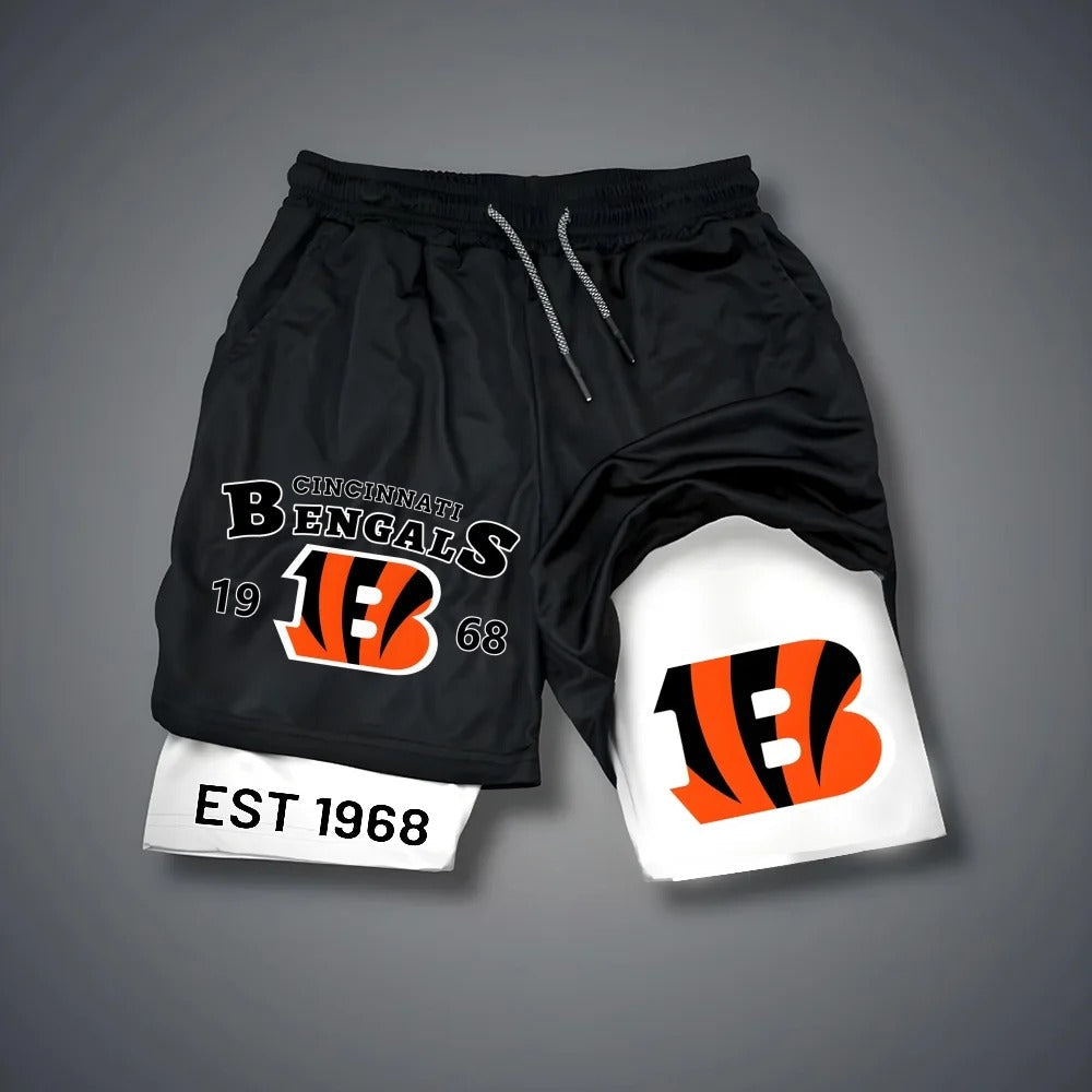 PREMIUM NFL X CIN Multicolored Pure GYM Shorts NDT NHM