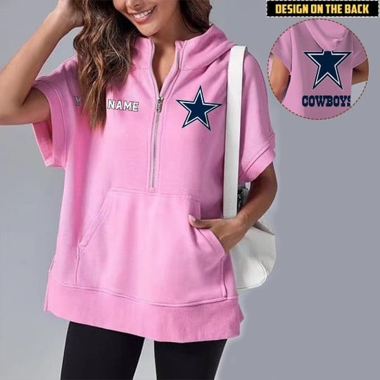 PREMIUM NFL X DC Short Sleeve Hooded Sweatshirt NDT LVH