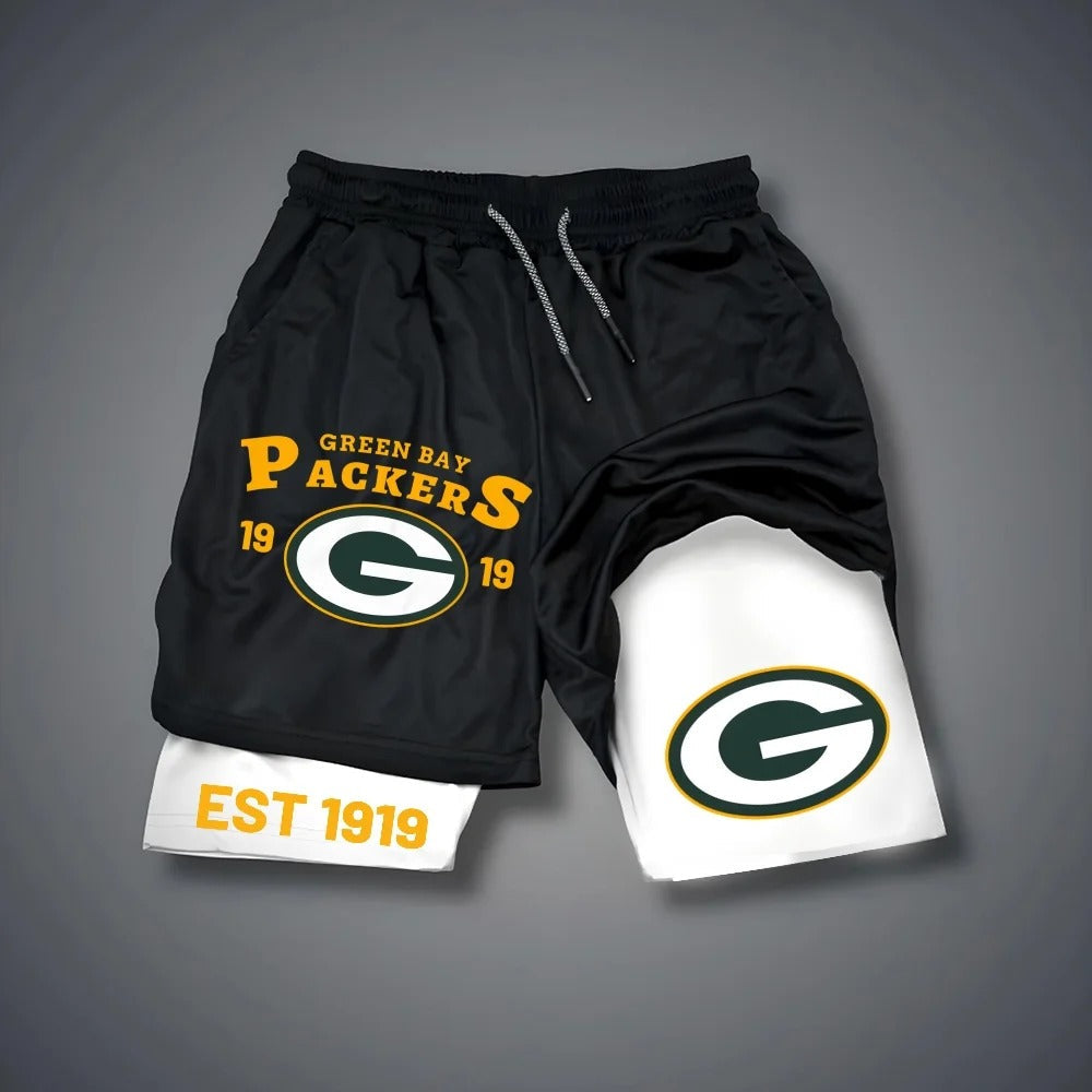 PREMIUM NFL X GB Multicolored Pure GYM Shorts NDT NHM