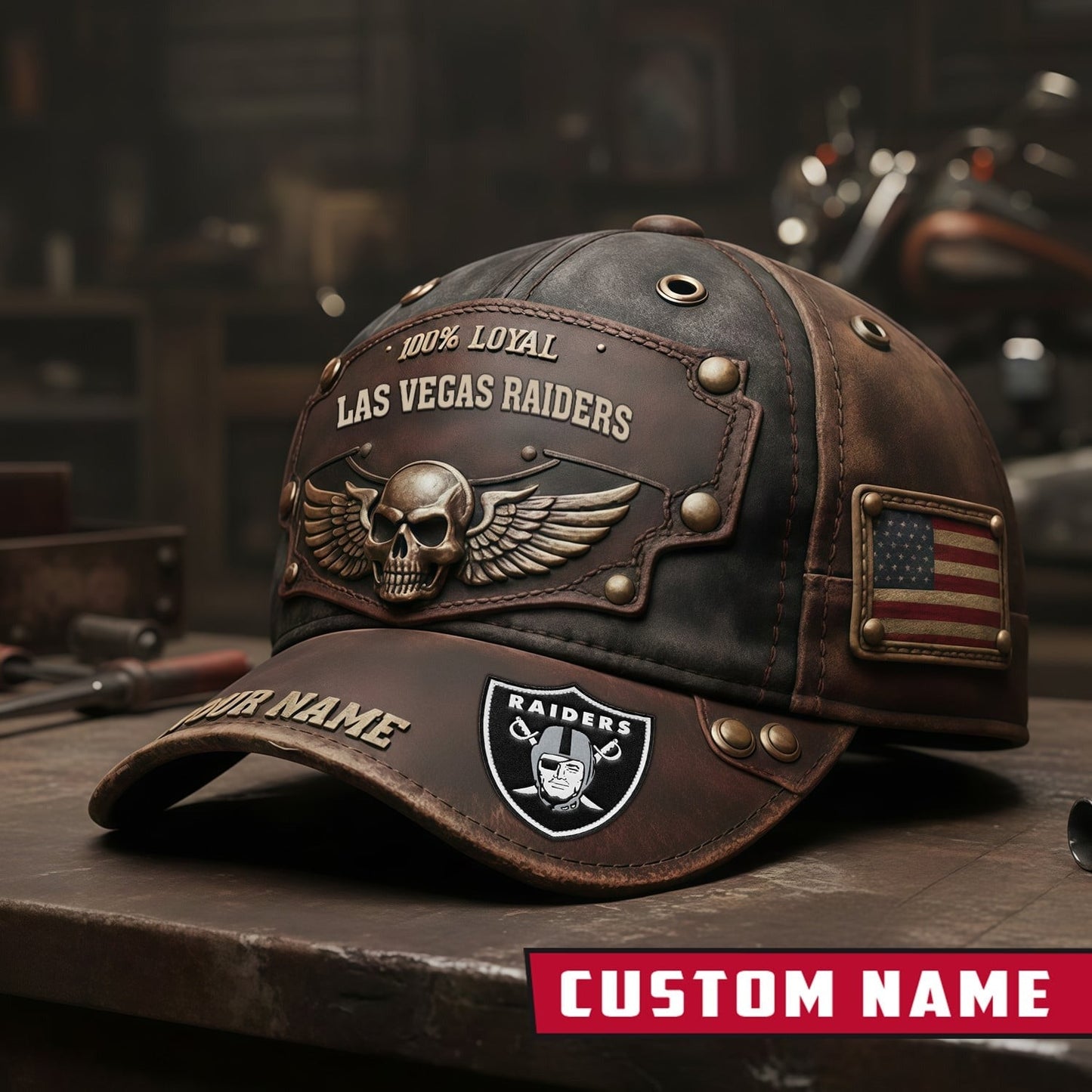 Premium NFL X LV Harley-Davi Vintage Cap NDT NHM