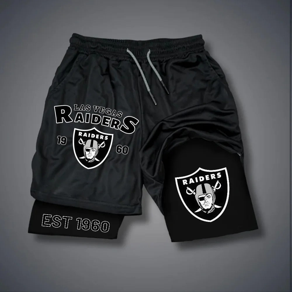 PREMIUM NFL X LV Multicolored Pure GYM Shorts NDT NHM