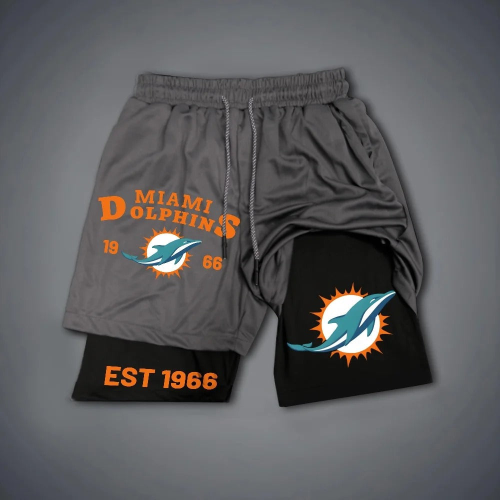 PREMIUM NFL X MIA Multicolored Pure GYM Shorts NDT NHM