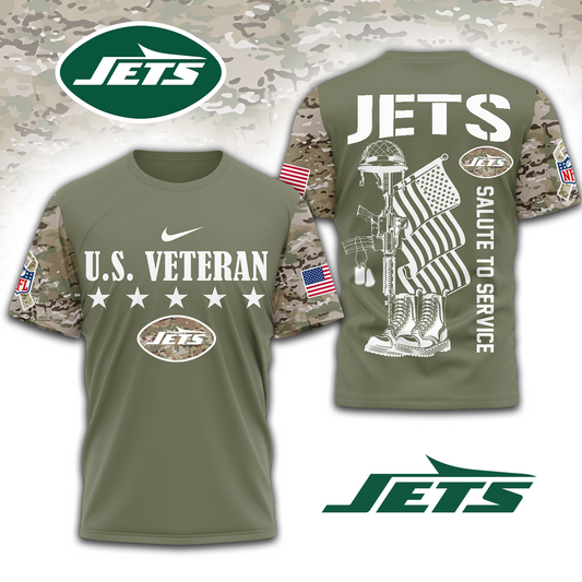 Premium NFL x NYJ Salute To Service 3D Shirt DATND TANTD