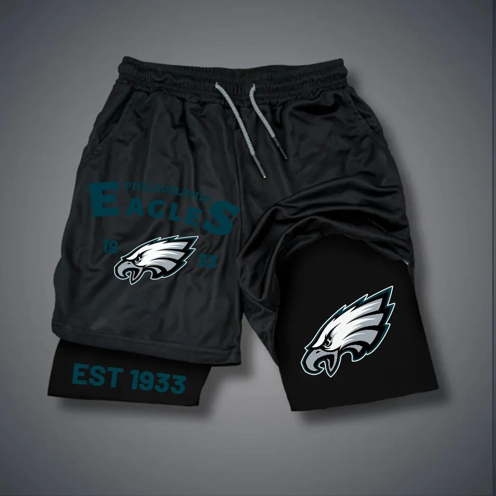 PREMIUM NFL X PHI Multicolored Pure GYM Shorts NDT NHM