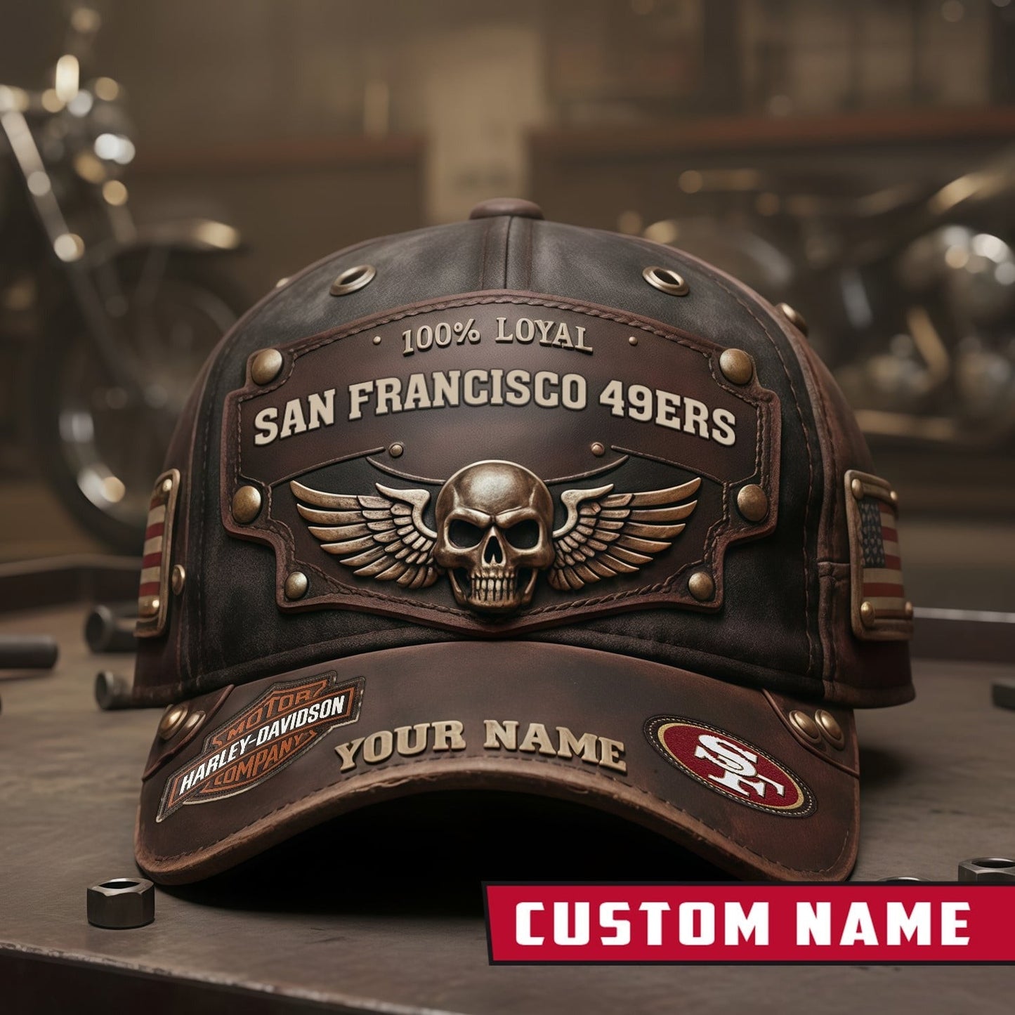 Premium NFL X SF Harley-Davi Vintage Cap NDT NHM